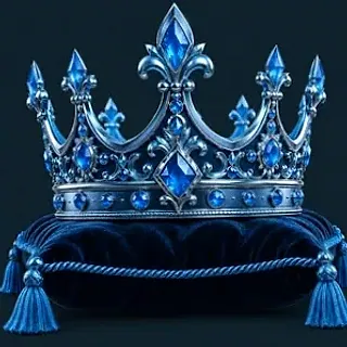 Gold crown on cushion — VegaStars