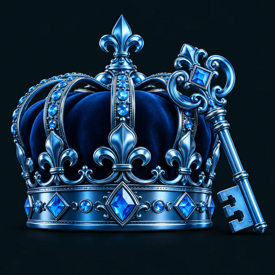 Royal crown and key — VegaStars