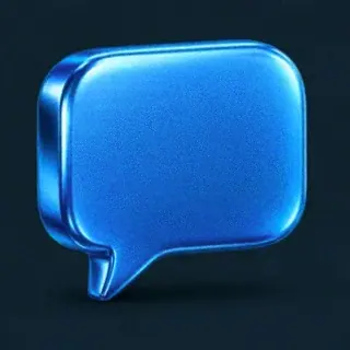 Gold speech bubble — VegaStars