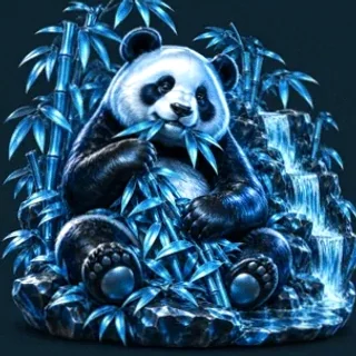 Panda eating bamboo — VegaStars