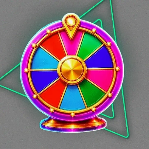 Colourful prize wheel